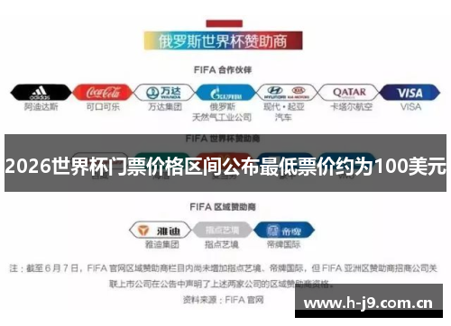 2026世界杯门票价格区间公布最低票价约为100美元